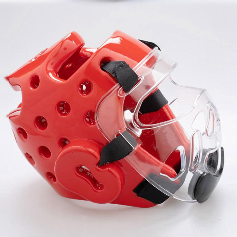 Thumbnail: HEAD GEAR WITH MASK واقي راس مع ماسك للتايكواندو