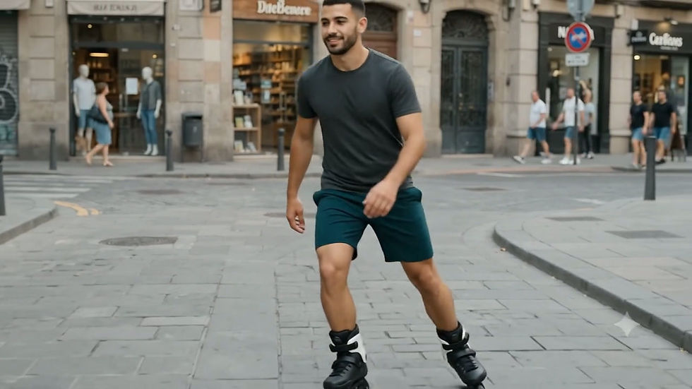 Thumbnail: Black Roller wheels size 42/44
