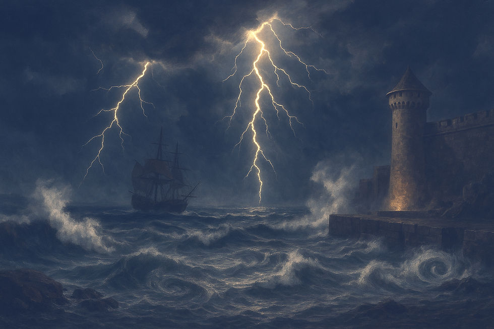 An imaginative depiction of the opening scene from Verdi’s masterpiece opera Otello