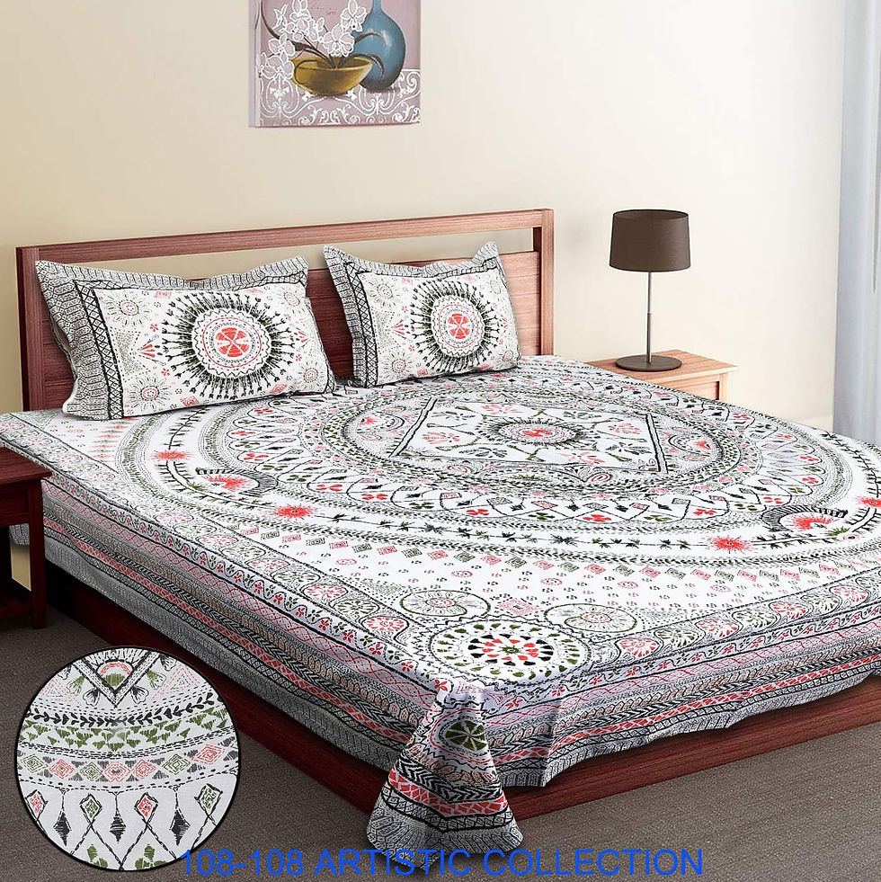 Artistic collection Cotton King size Bedsheet