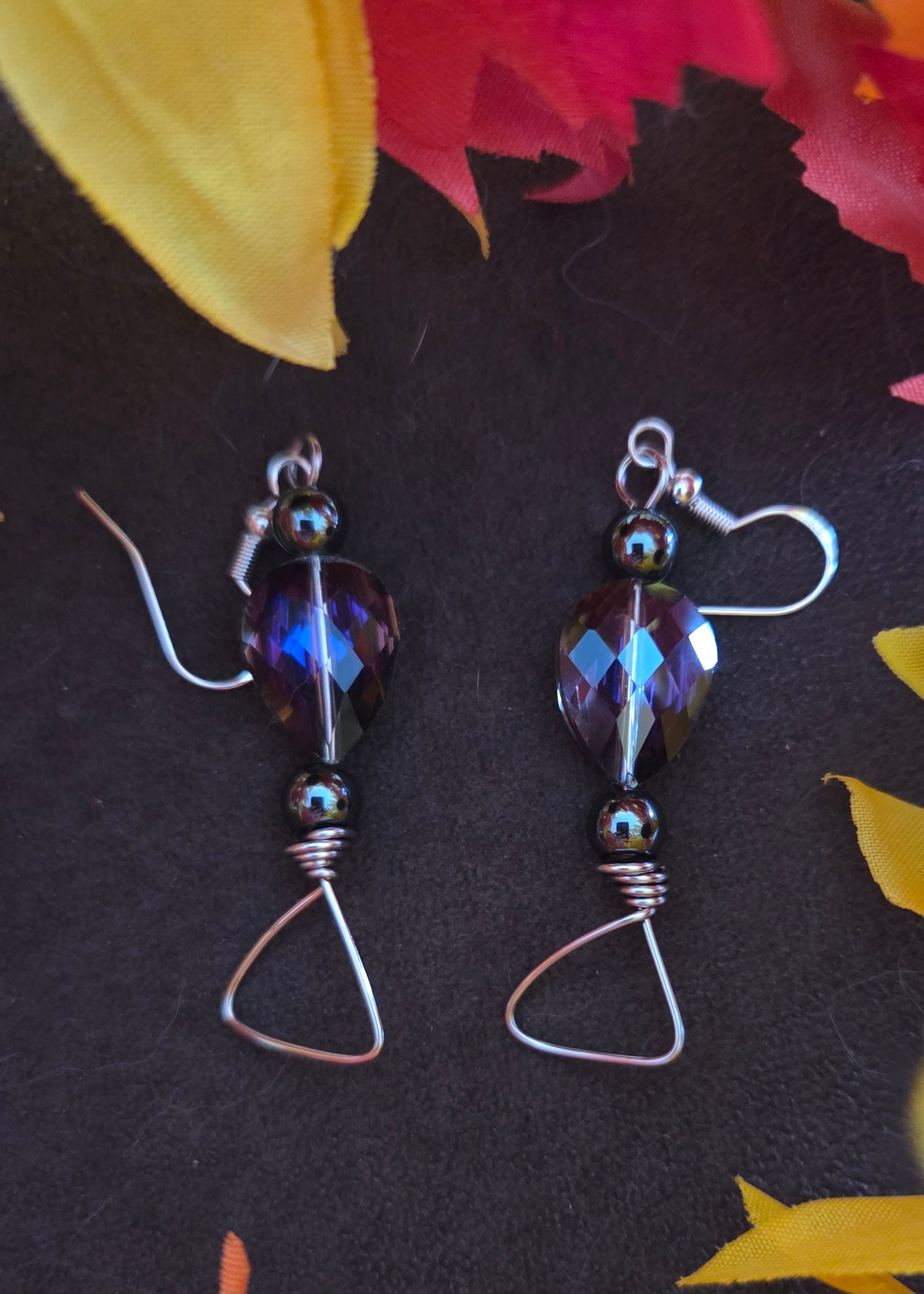 Titanium and Crystal Earrings 