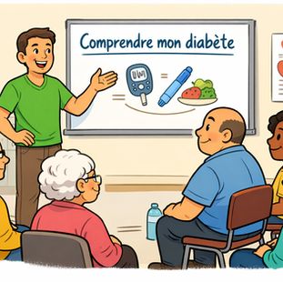 Accompagnement thérapeutique pour les personnes vivant avec un diabète et une obésité avec les programmes COORDIAB et Solidarité Diabète