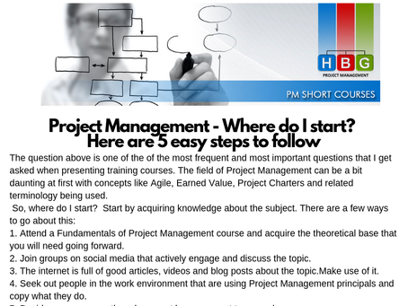 Project Management - Where do I start?
