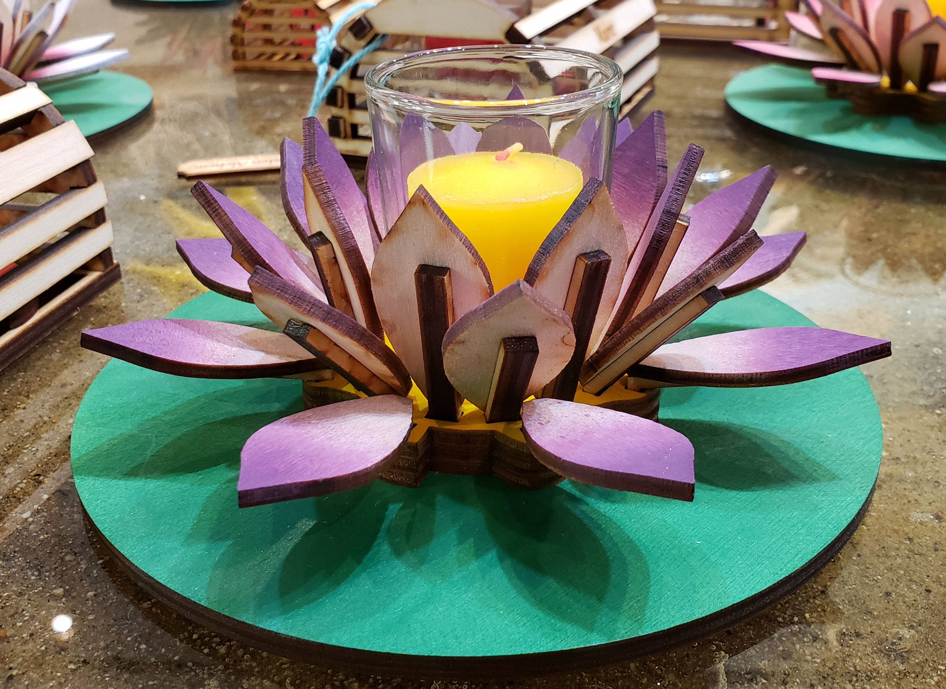 Purple Lotus Votive
