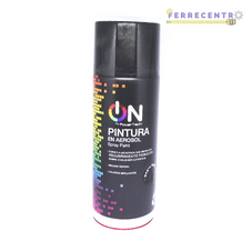 Pintura en aerosol negro brillante on