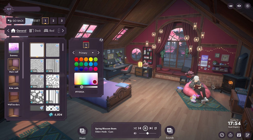 Jogo Spirit City: Lofi Sessions (Mooncube Games) lançado em abril de 2024.