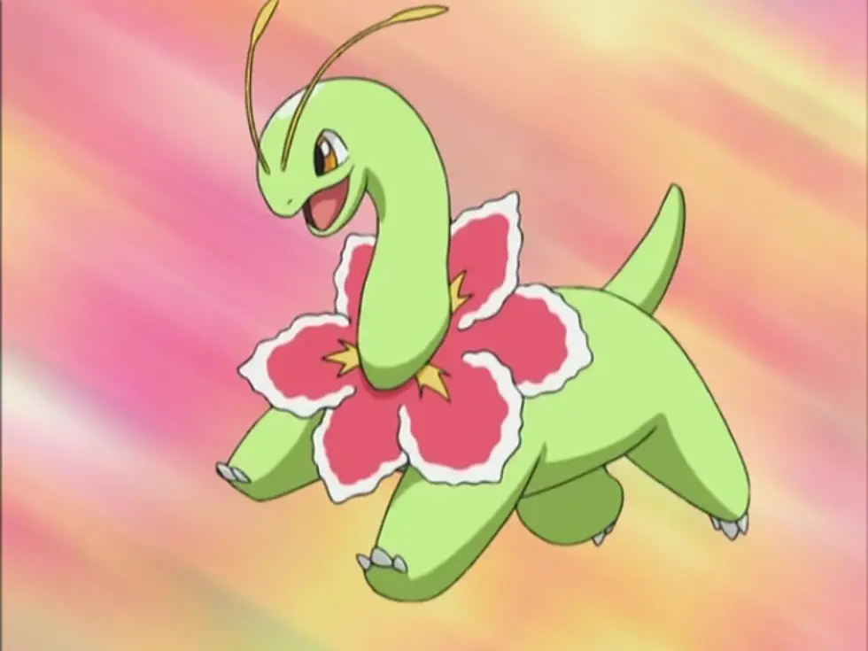 Meganium, Pokémon do tipo planta amado por Kasey