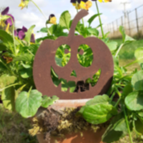 Halloween Pumpkin Plant Pot Decoration