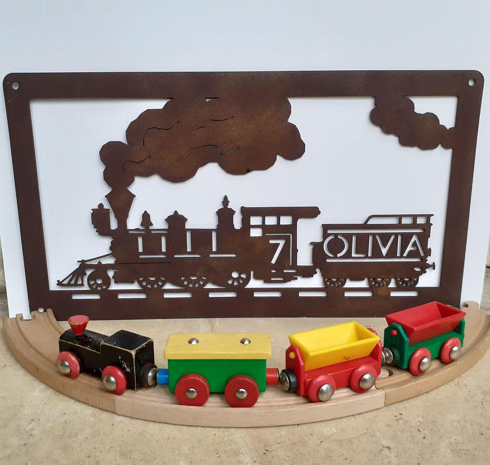 Thumbnail: Personalised Steam Train Wall Art