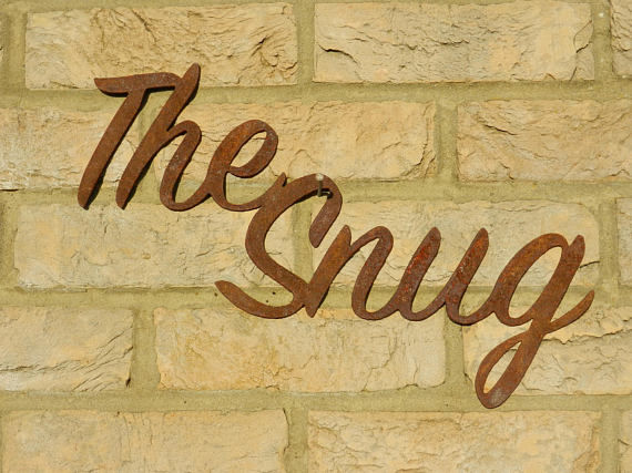 Rustic Metal The Snug Sign
