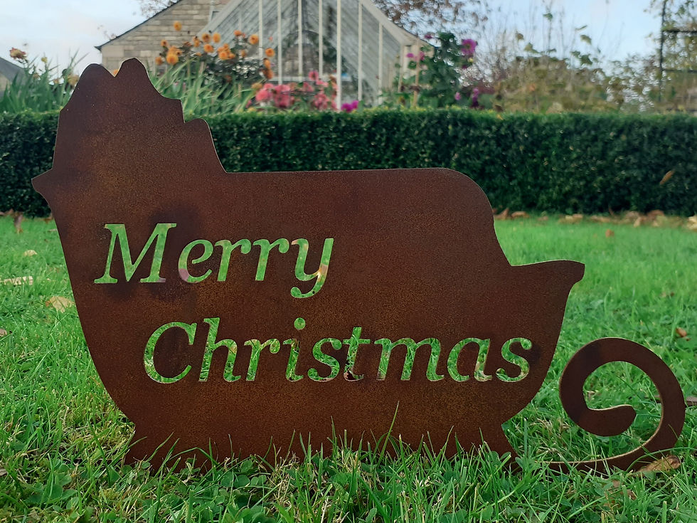 Thumbnail: Customised Christmas Sleigh and Reindeer Set