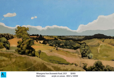 Whanganui from Brunswick Road, 2021 - Sold - Matt Dutton