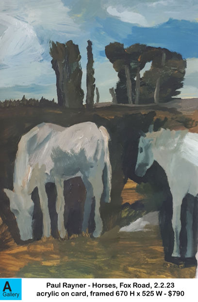 Paul Rayner - Horses, Fox Road, 2.2.23
