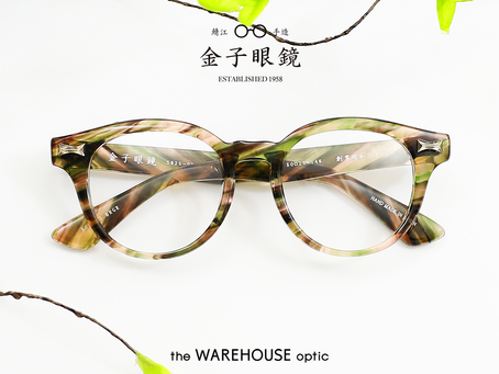 金子眼鏡【極通透迷彩玳瑁色|特配925純銀配飾| 金子眼鏡賽璐珞 Premium系列作品】'KCP-13'