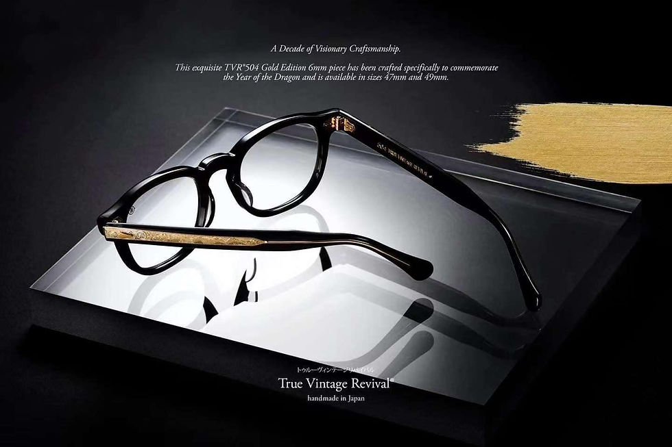 縮圖：TVR504 ,  Black x Gold 黑金龍 限量版 金龍破曉  ,Size; 52-21-145