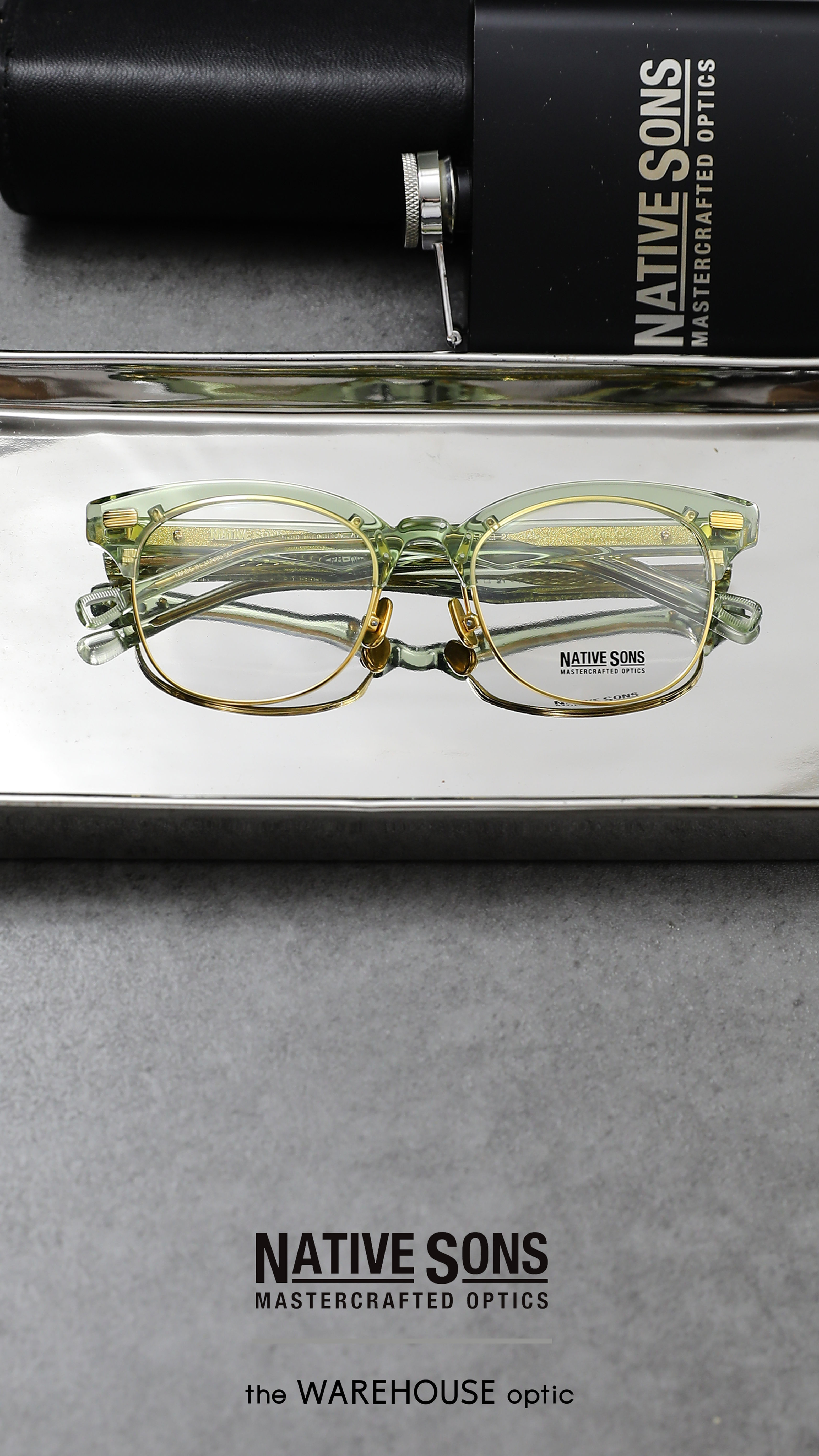 JOHN Q2 #BOTTLE GREEN, SIZE:53-21mm-146mm