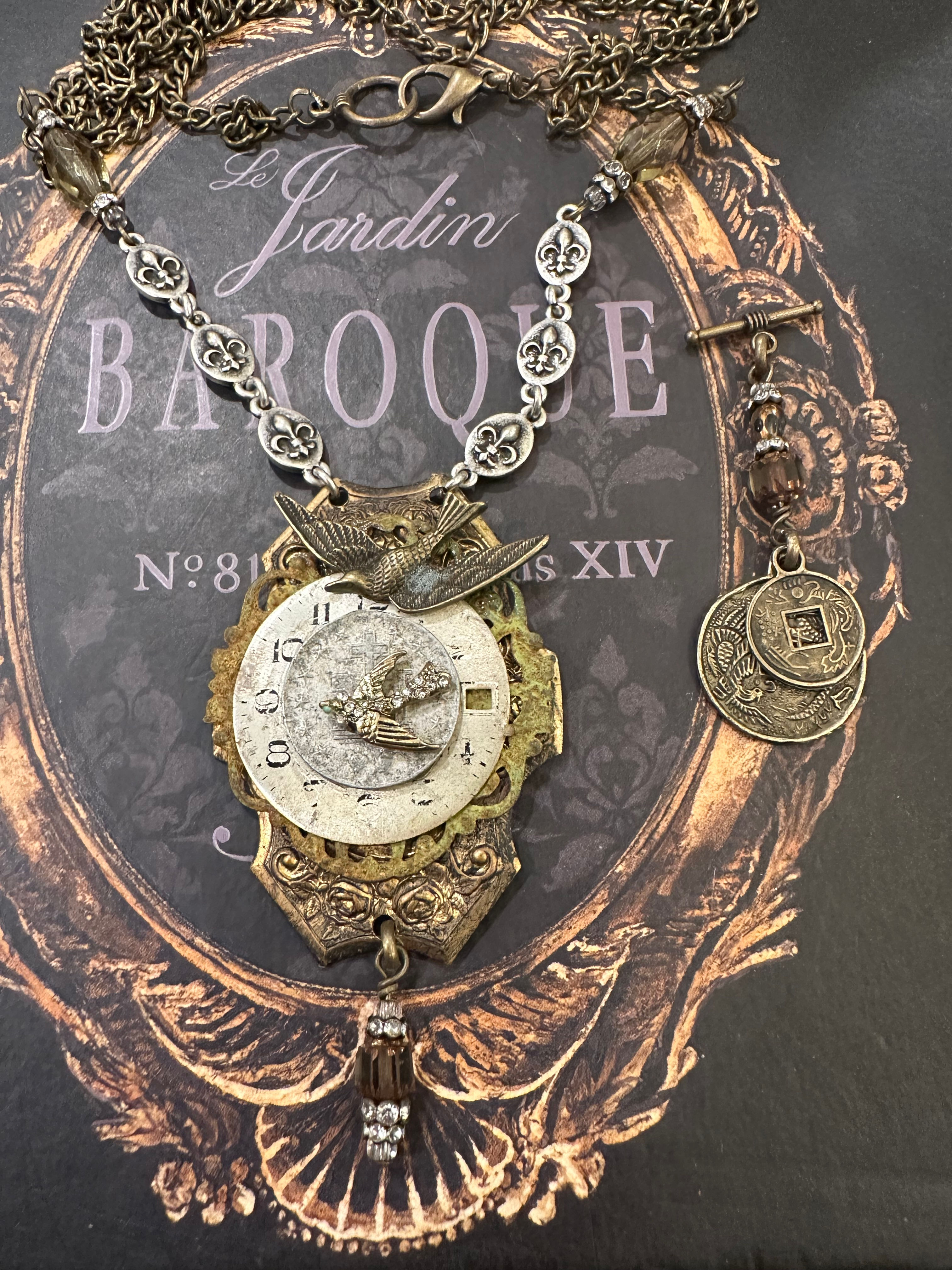Reserved for Jessy ....Time is a Precious Gift - Necklace
