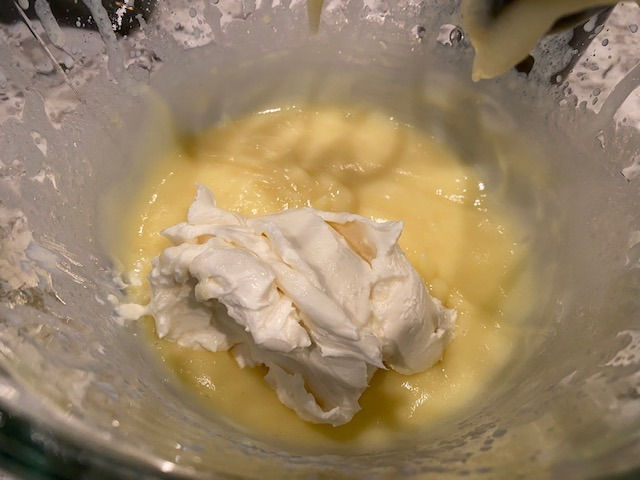 Beat in cream cheese