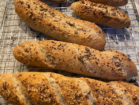 Multigrain Whole Wheat Baguettes