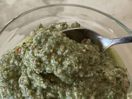 Pecan Basil Pesto - Pesto di Pecan e Basilico