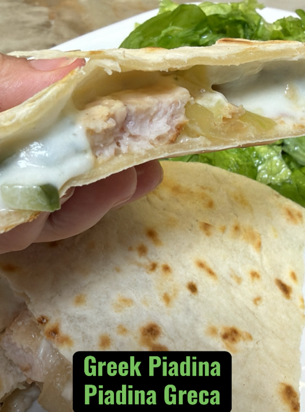 Greek Piadina - Piadina Greca