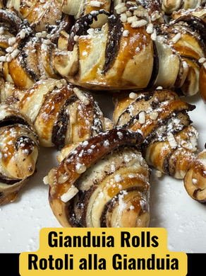 Gianduia Rolls – Rotoli alla Gianduia