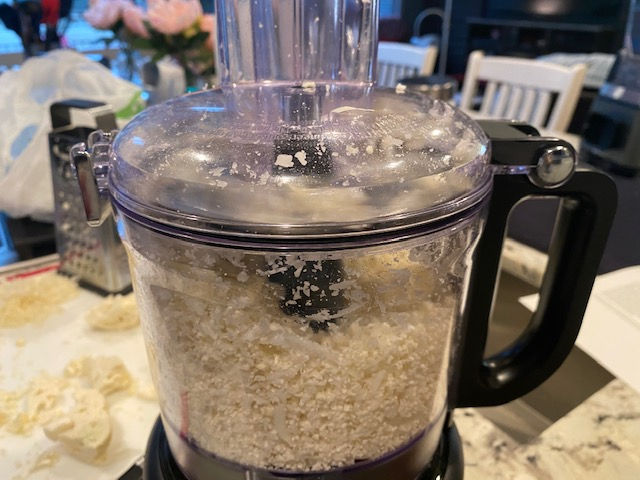 Use food process to rice