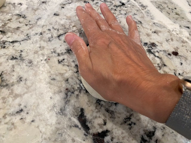 Knead each ball 