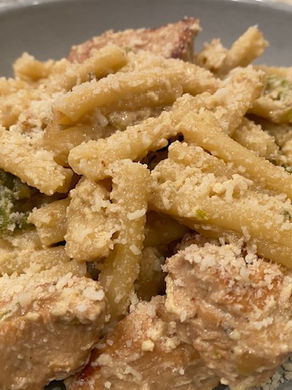 Turkey Asparagus Carbonara Pasta