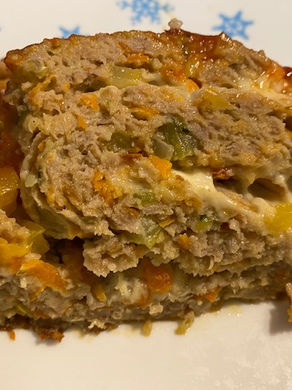 Whiskey Honey Veggie Meatloaf