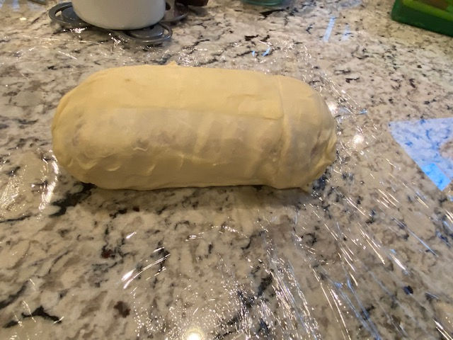 Wrap with saran wrap
