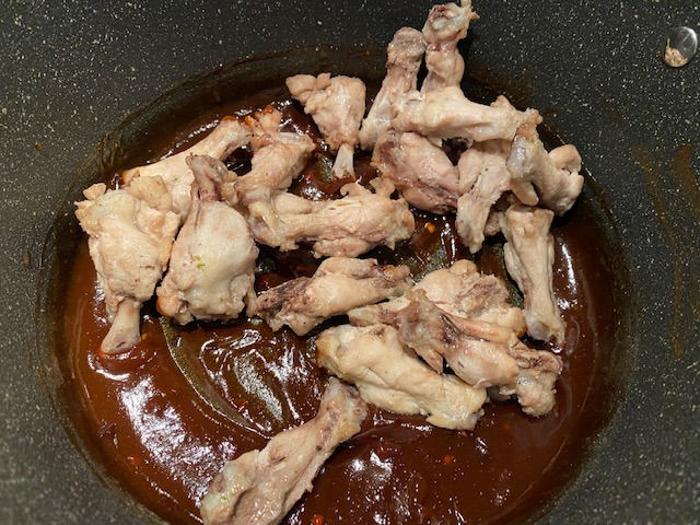 Toss wings in sauce