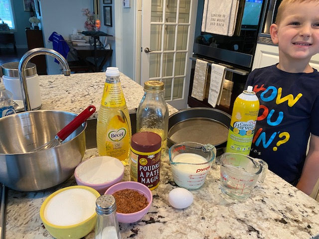 Ingredients for cake