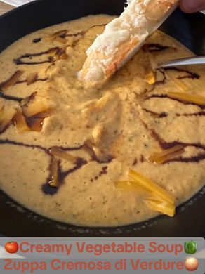 Creamy Vegetable Soup – Zuppa Cremosa di Verdura