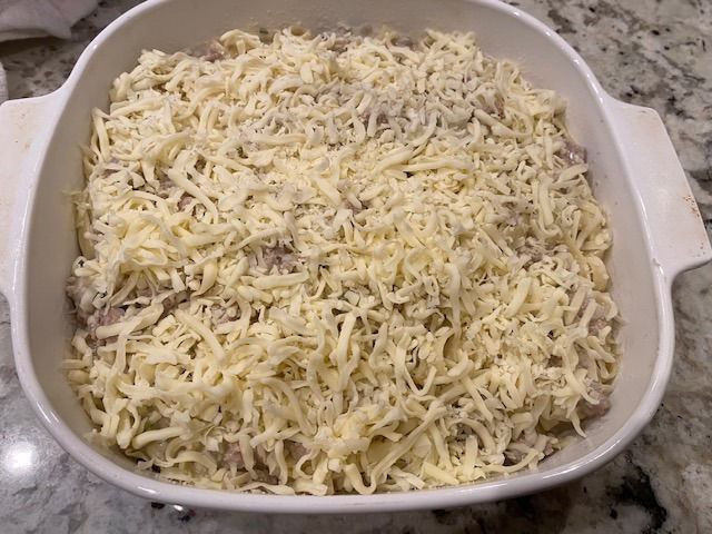 Sprinkle with mozzarella