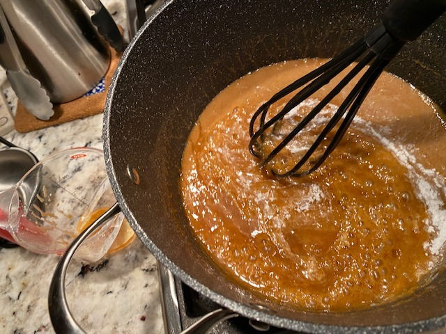 Add vanilla & baking soda