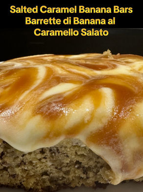 Salted Caramel Banana Bars – Barrette di Banana al Caramello Salato