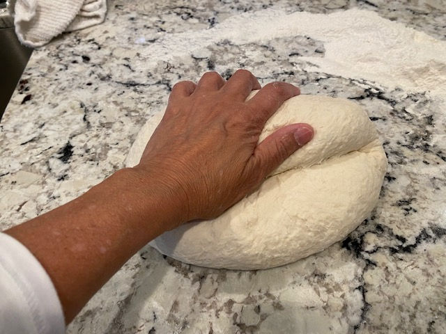 Knead dough well