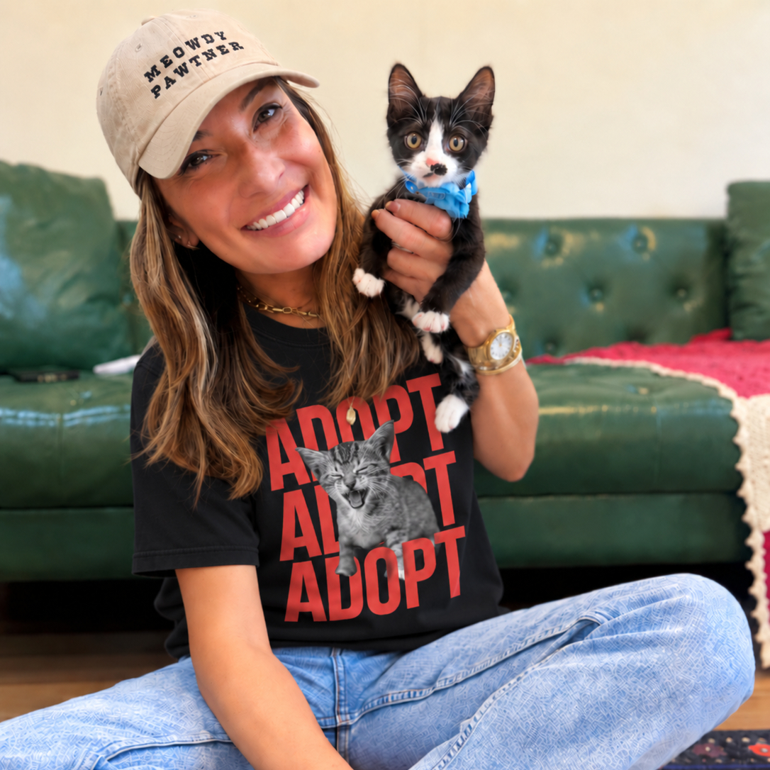 ADOPT Rescue Cat T-shirt