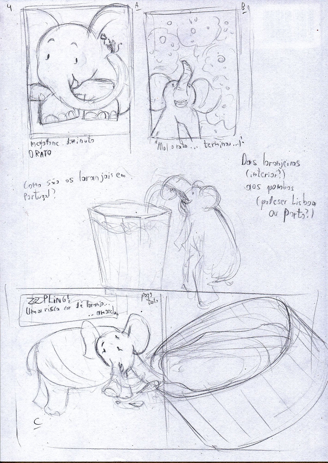 page layout sketch