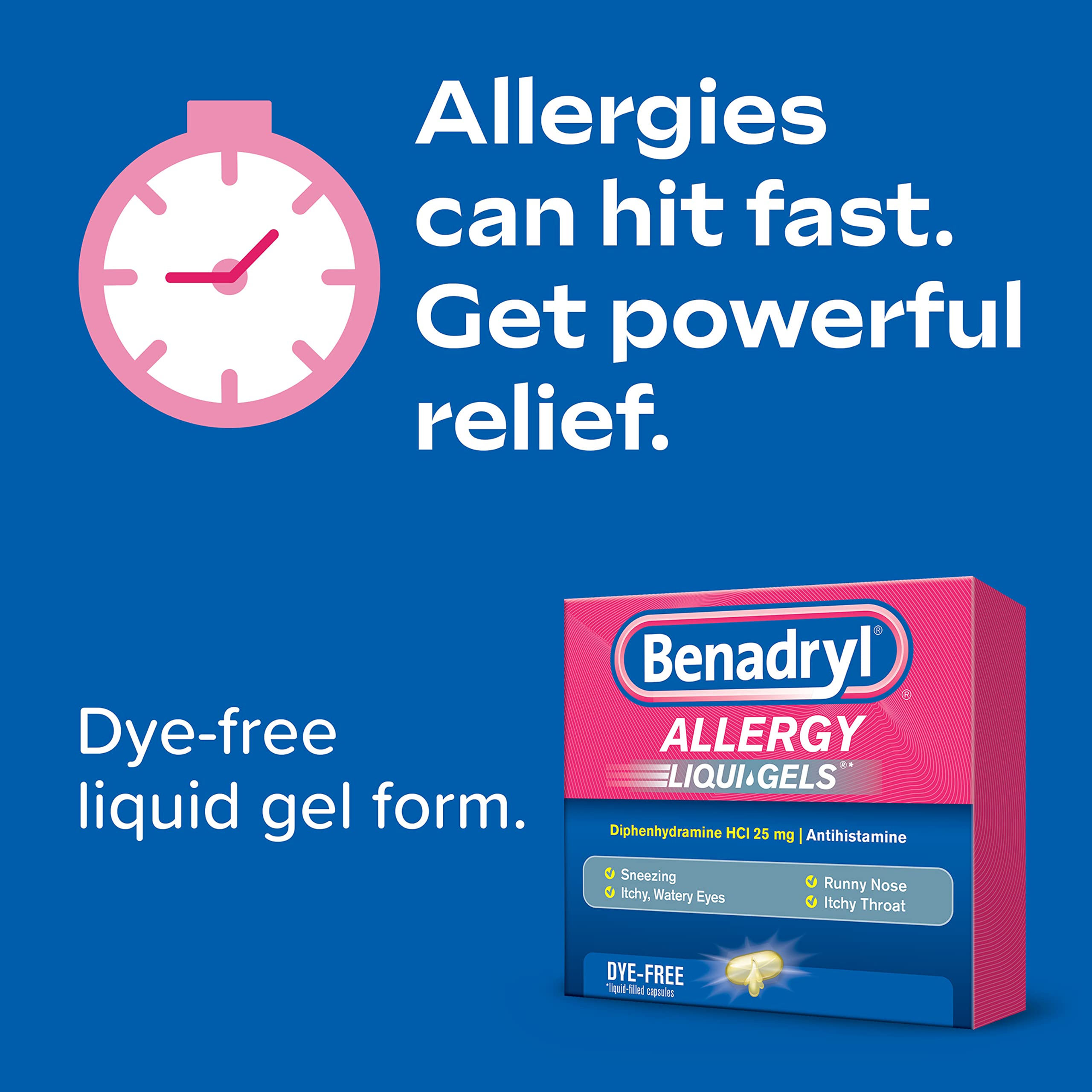 Benadryl Allergy Liquigel 24