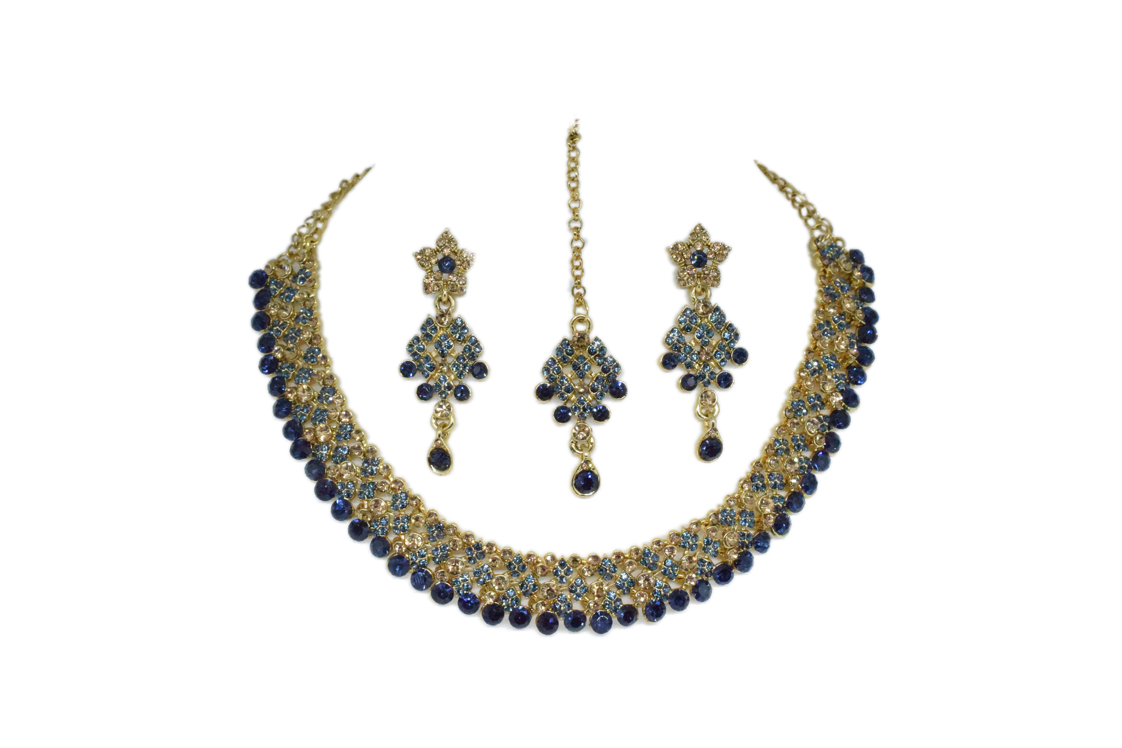 Gold & Navy Choker Set