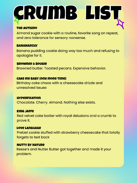 cookie flavor list