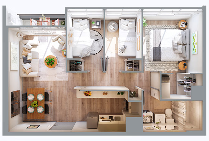 Miniatura: Arriendo  Departamento amoblado 3D1B  en Puerto Montt – Edificio Vista Reloncaví