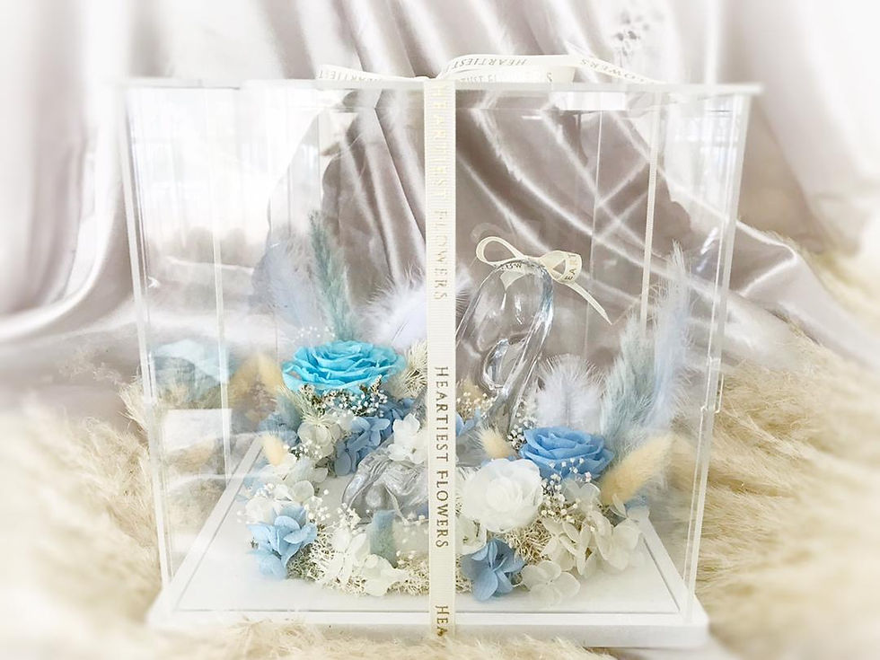 Thumbnail: Cinderella Glass Shoes - Preserved Flowers