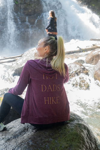 Hot Dads Hike Unisex Zip Hoodie | The Happy Hippie