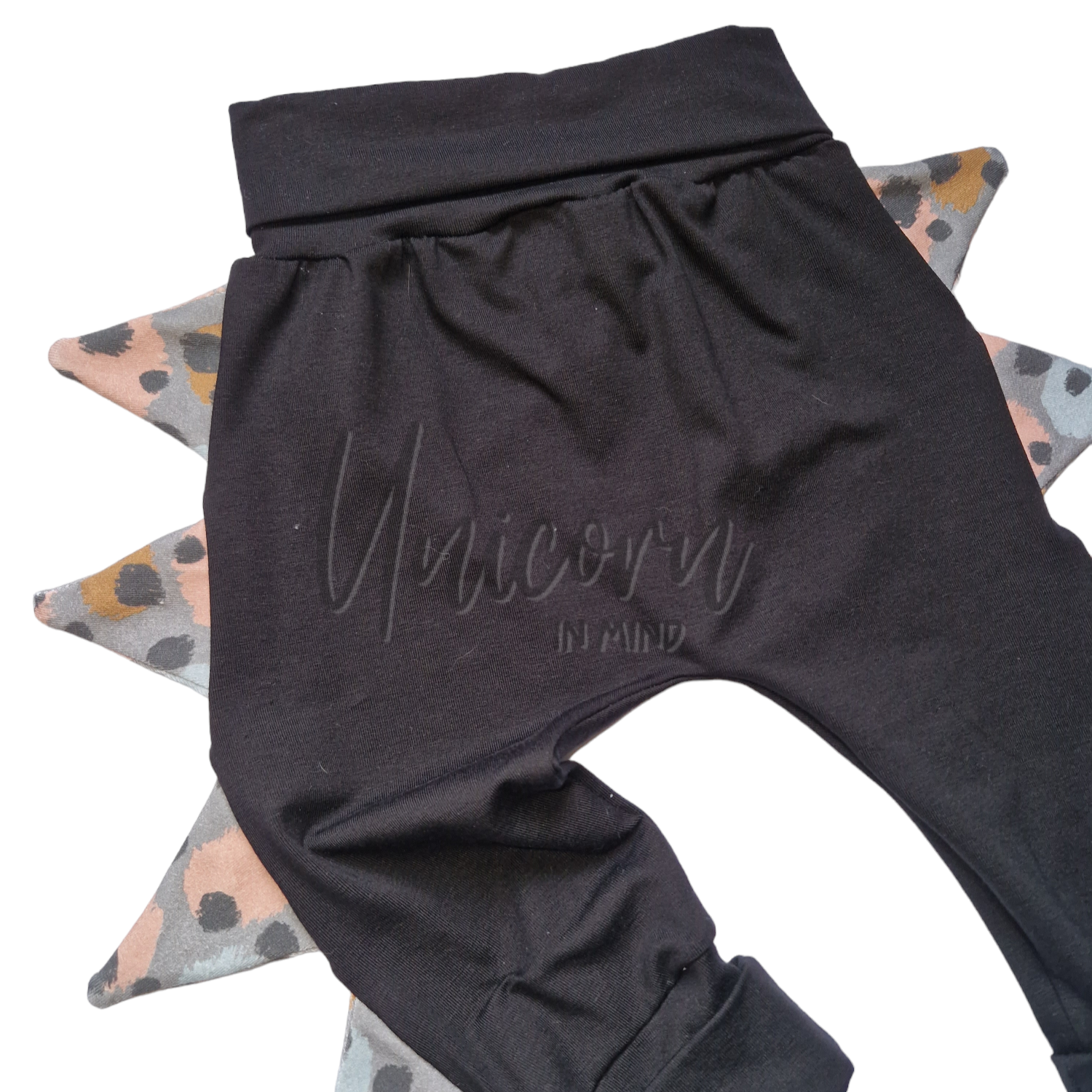 READY TO POST Black Dino Grow With Me Leggings