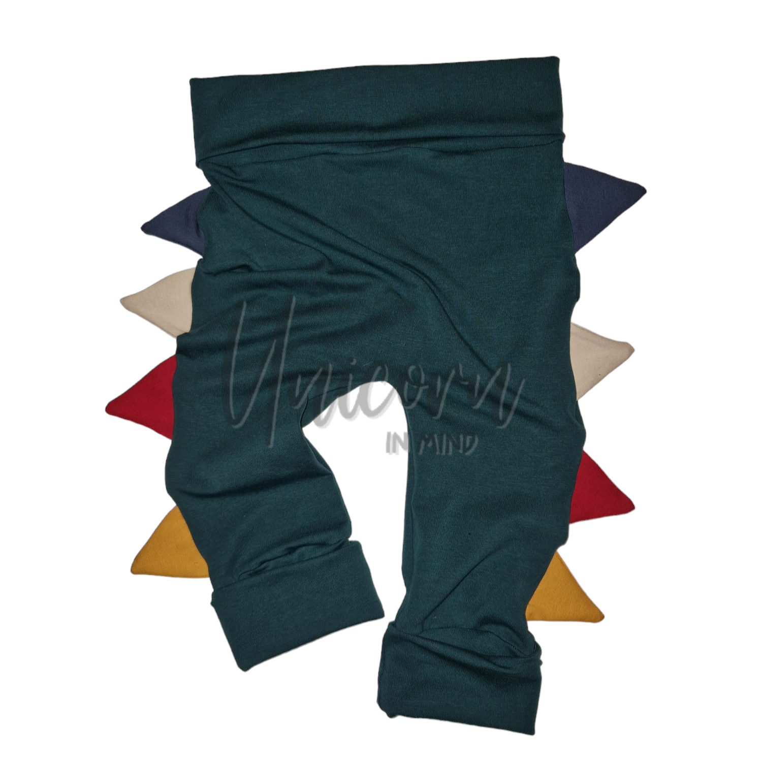 READY TO POST Dark Green Dino Grow With Me Leggings