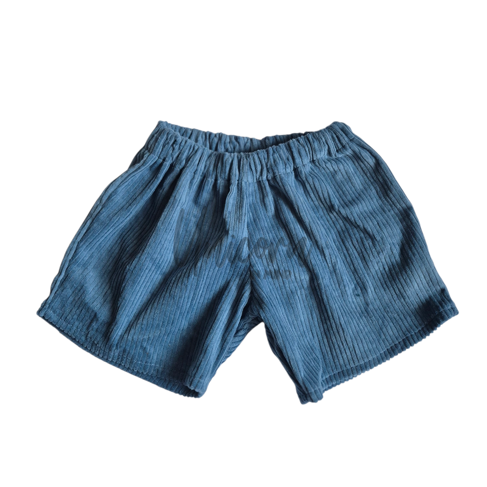 READY TO POST Blue Cord Shorts
