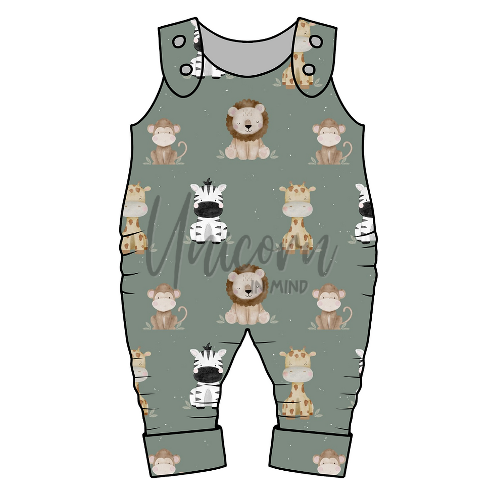 Thumbnail: MADE TO ORDER Animal Grow With Me Romper